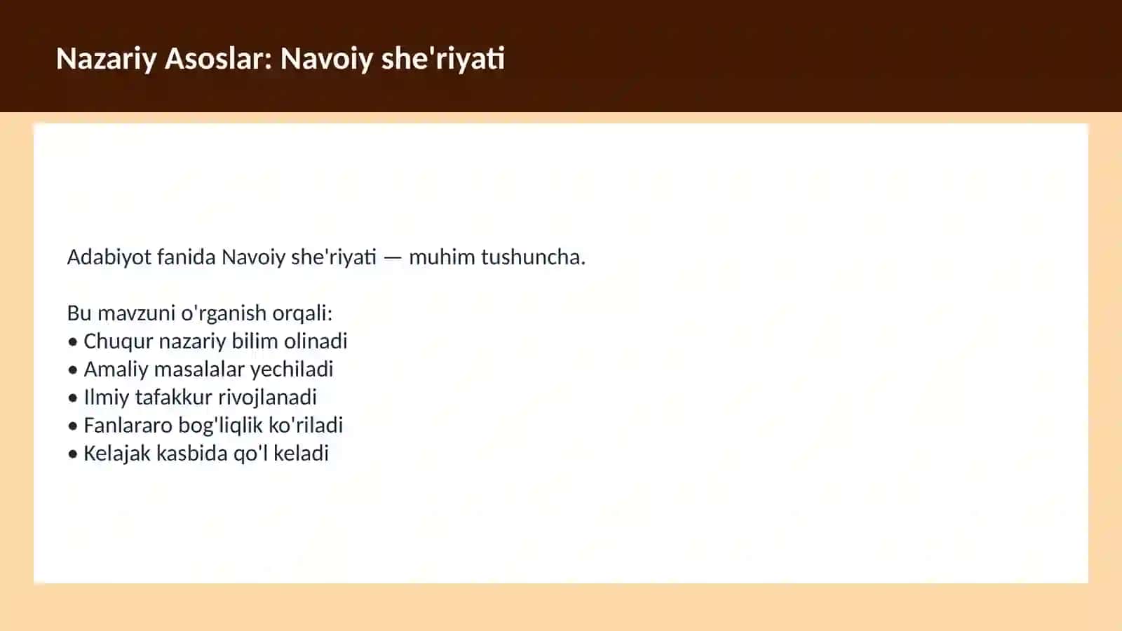 Alisher Navoiy Dars Ishlanmasi 3