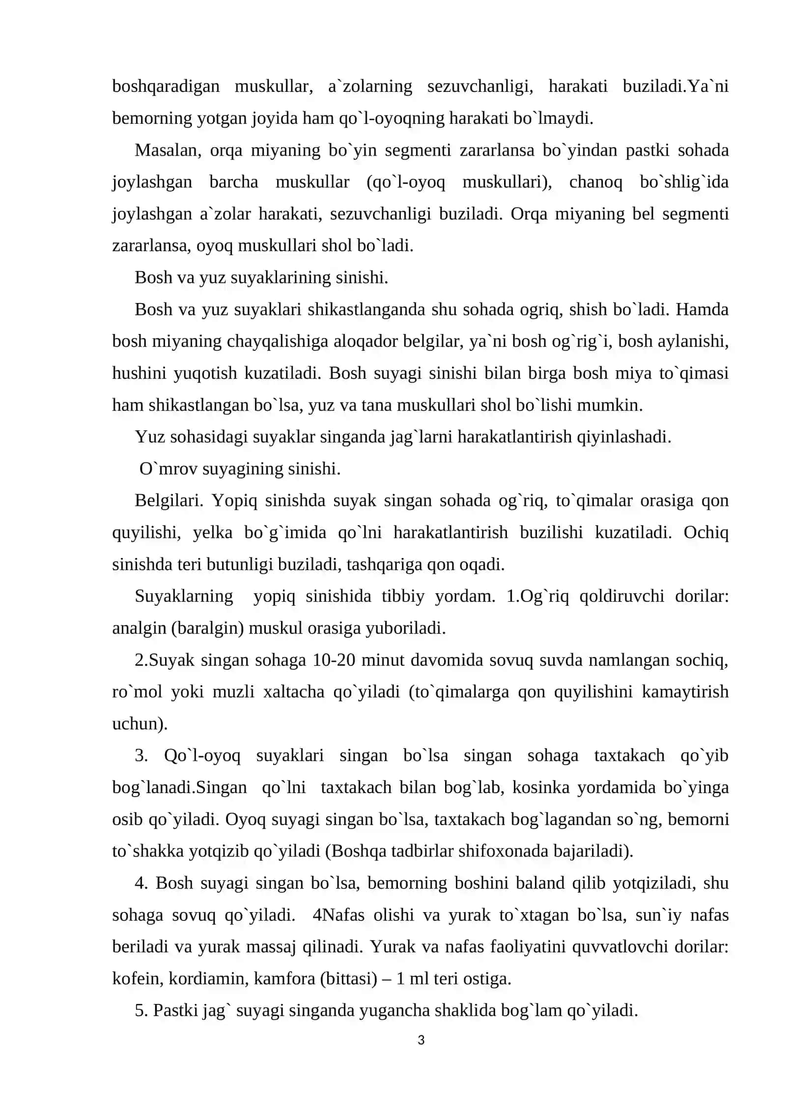 Suyak sinishi 3