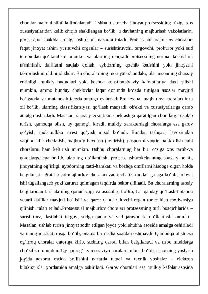 Protsessual majburlov choralari 3