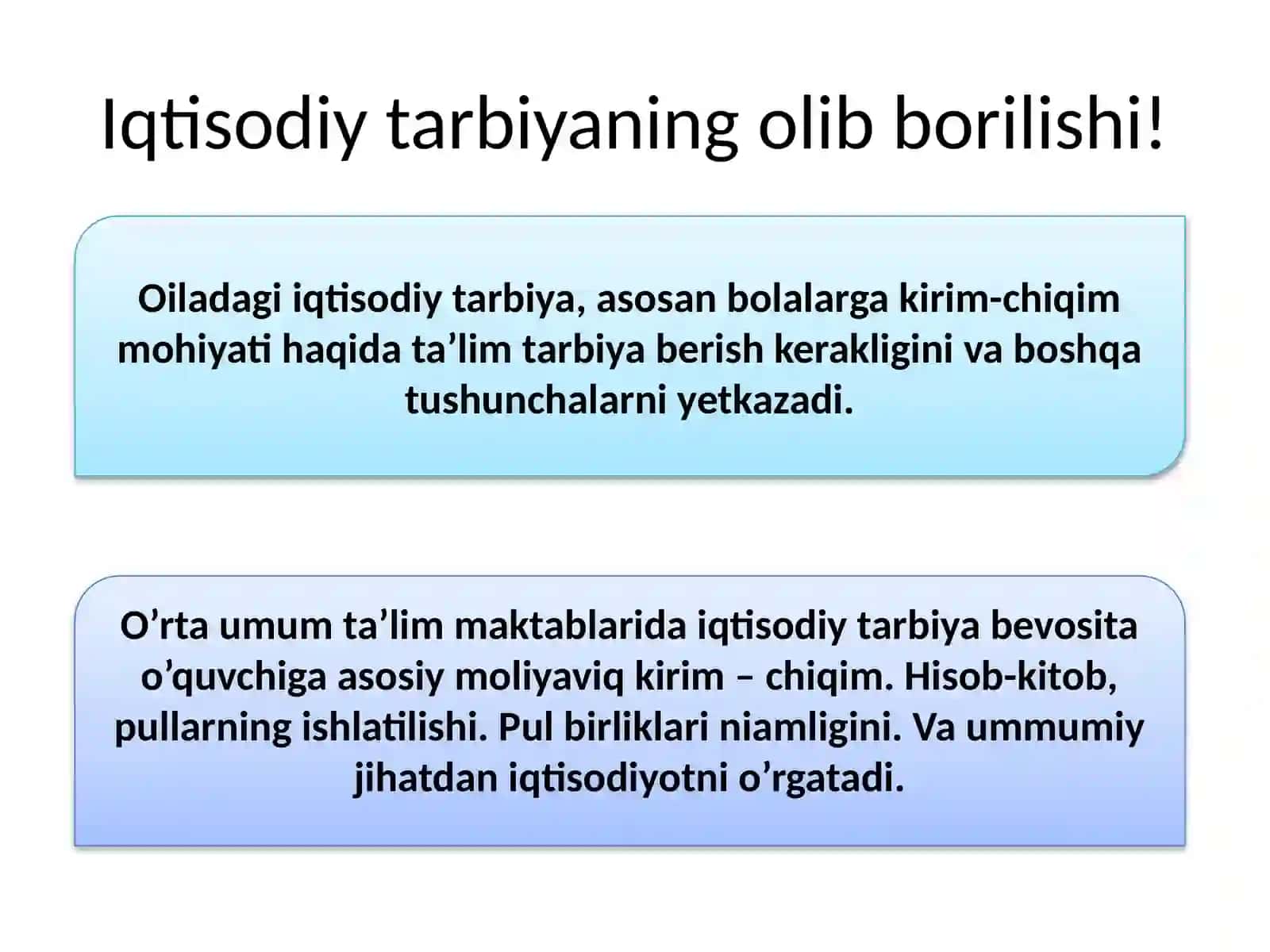 Iqtisodiy tarbiya 3