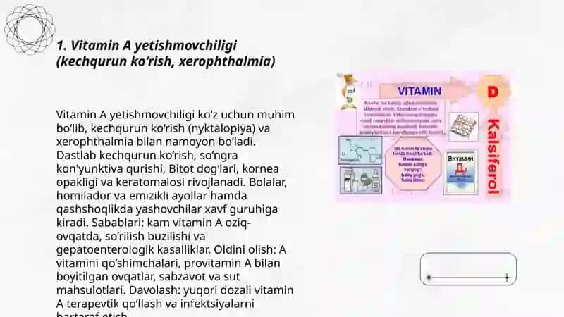 Vitaminlar taʼsirida kelib chiqadigan kasalliklar 3