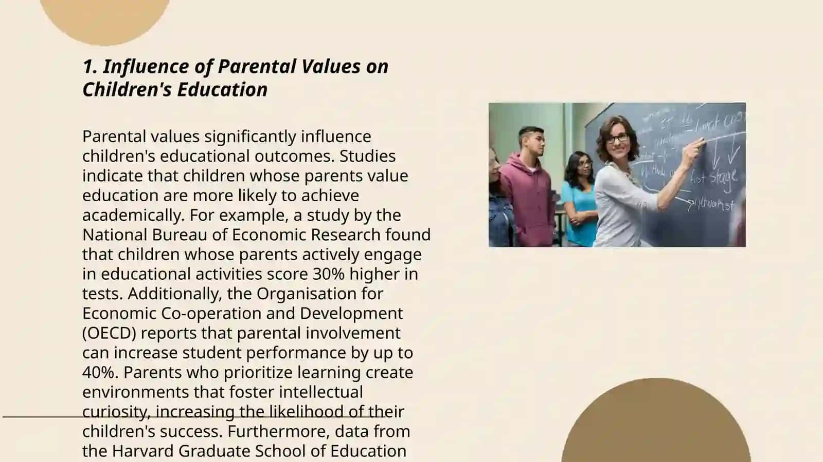 Influence of Parental Values on Children's Education 3