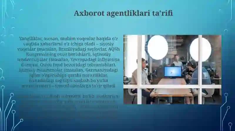 Axborot agentliklari va yangiliklari 3