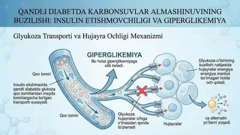 Qandli diabetda organik moddalar almashinuvining Buzilishi 3