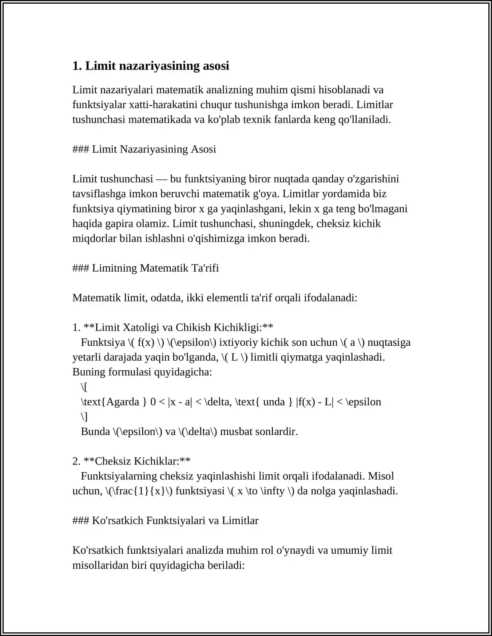 LIMIT MATEMATIKA 3