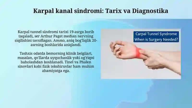 Karpal kanal sindromida jarrohlik amaliyotlari 3