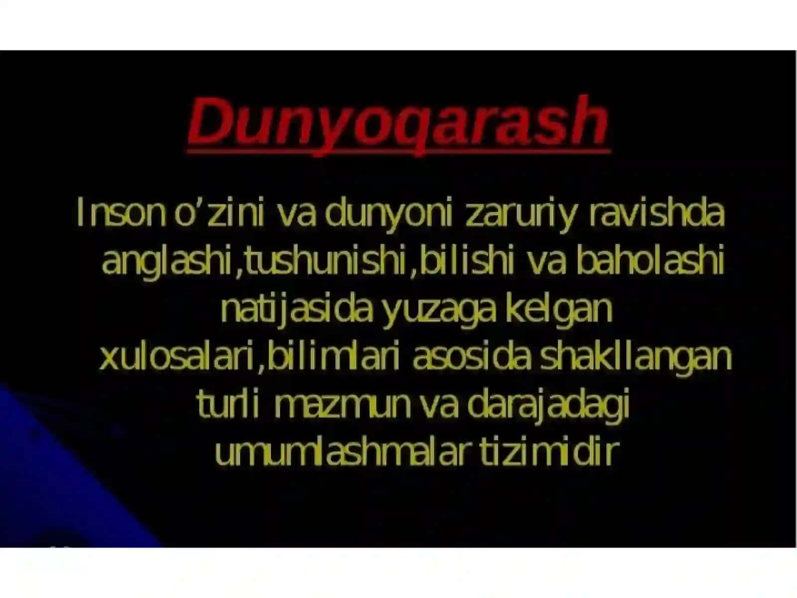Falsafa fanidan mustaqil ish 3