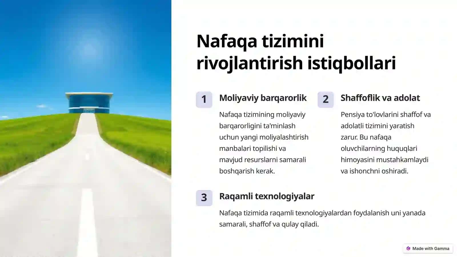 NAFAQA TA'MINOTINI TAKOMILLASHTIRISH 3