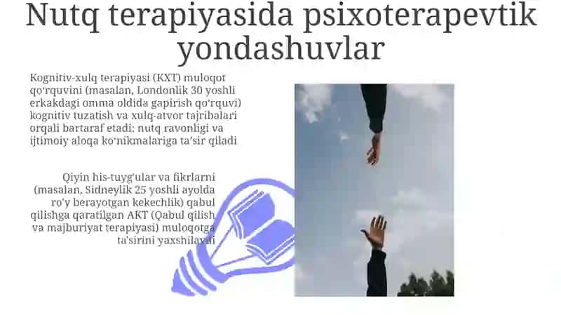 Psixoterapiya. Psixoterapiya usullarining logipediyada qo'llanishi 3
