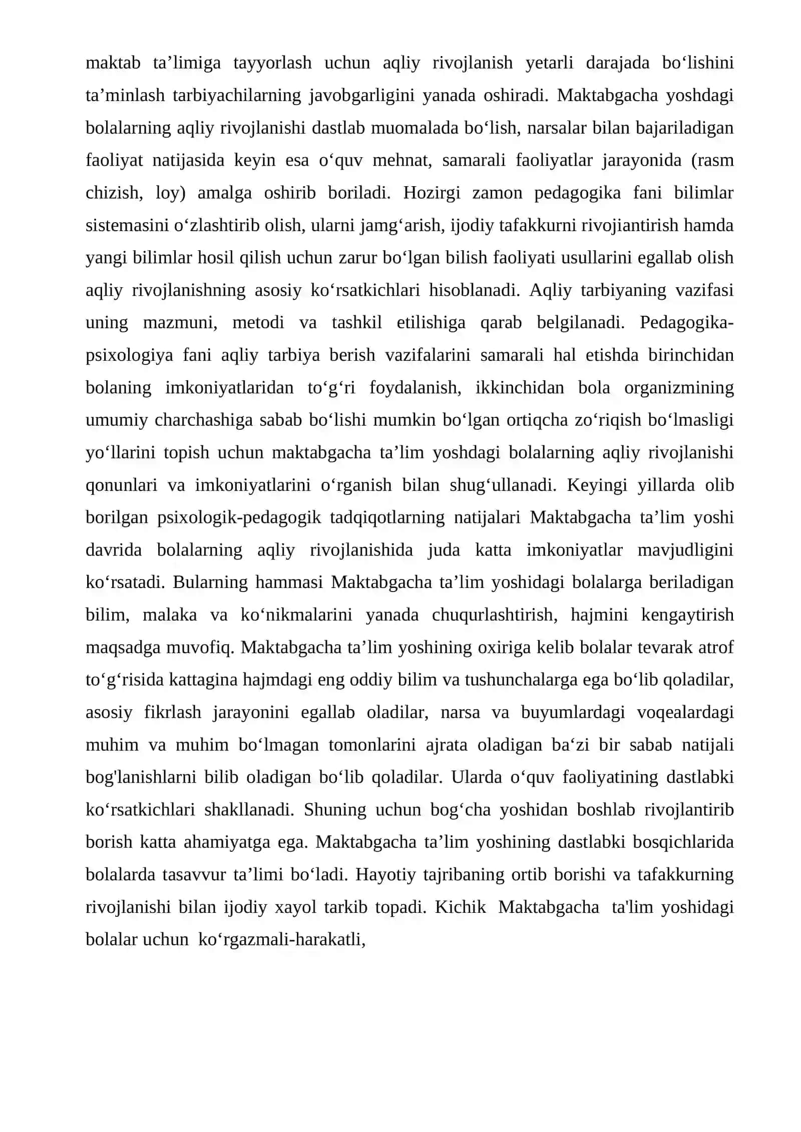 Maktabgacha ta’lim tashkilotlarida aqliy tarbiyani tashkil etish 3
