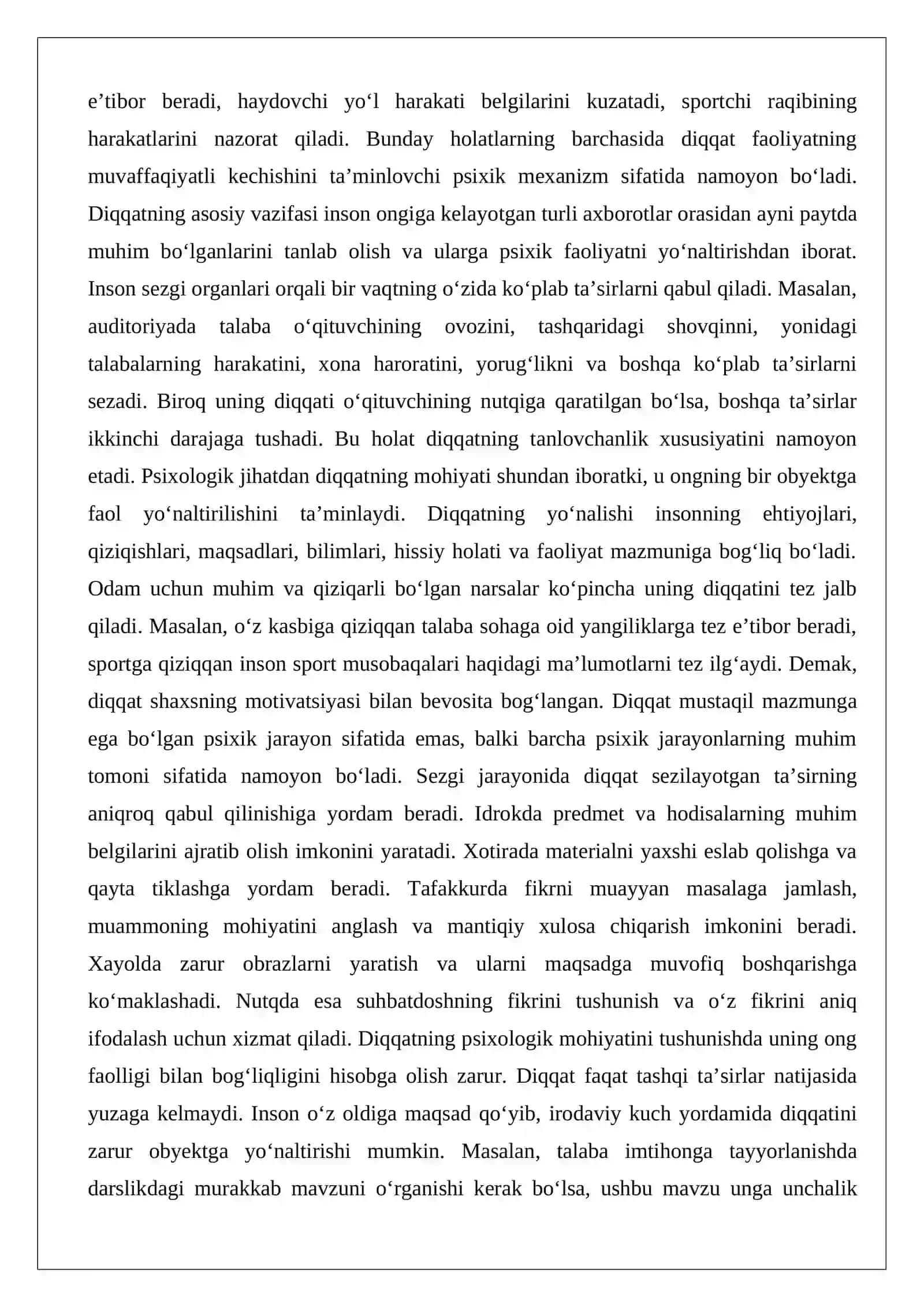 Diqqat haqida tushuncha 3