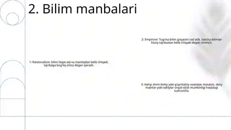 Bilish Falsafasi 3