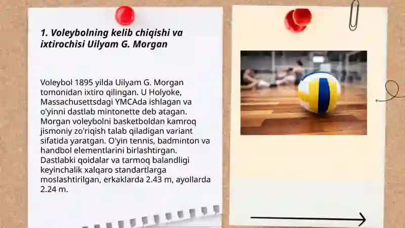 Voleybolning kelib chiqishi va ixtirochisi Uilyam G. Morgan 3
