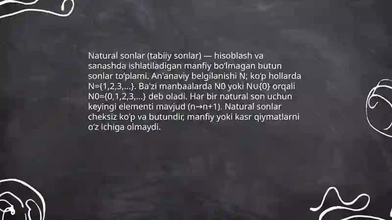 Natural son va nol tushunchasi 3
