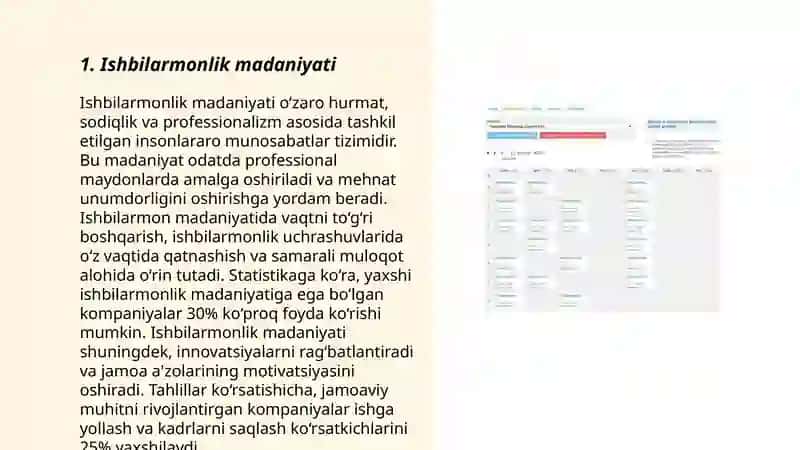 Ishbilarmonlik Madaniyati 3