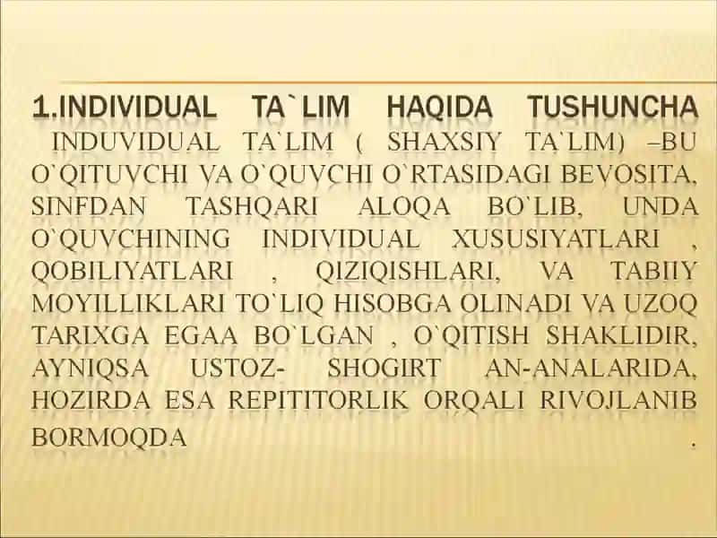 INDIVIDUAL TA`LIM DASTURI TUSHUNCHASI 3