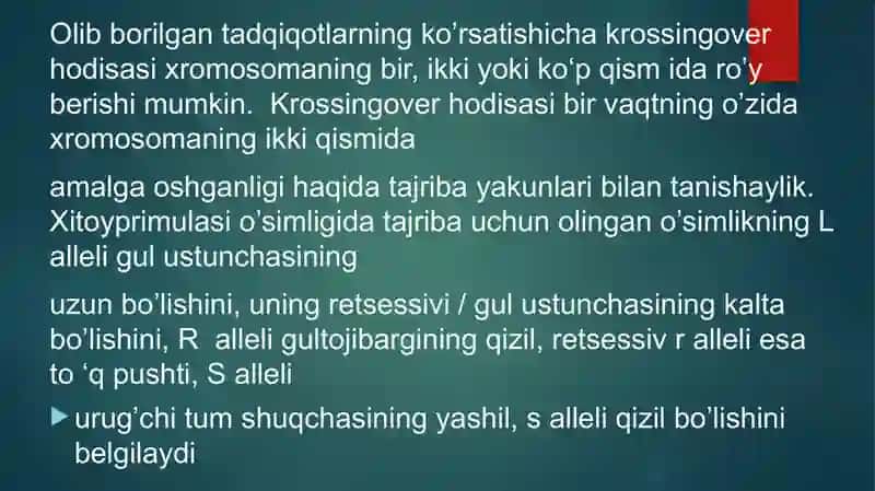 Qo‘sh krossingover 3
