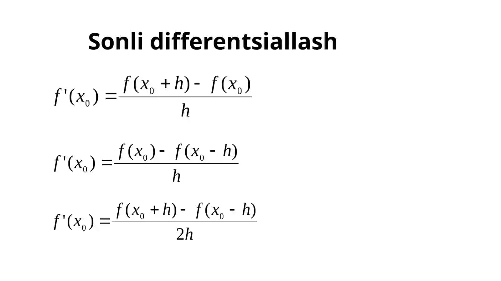 Sonlidifferentsiallash.Differentsialtenglamalarnitaqribiyyechishusullari 3