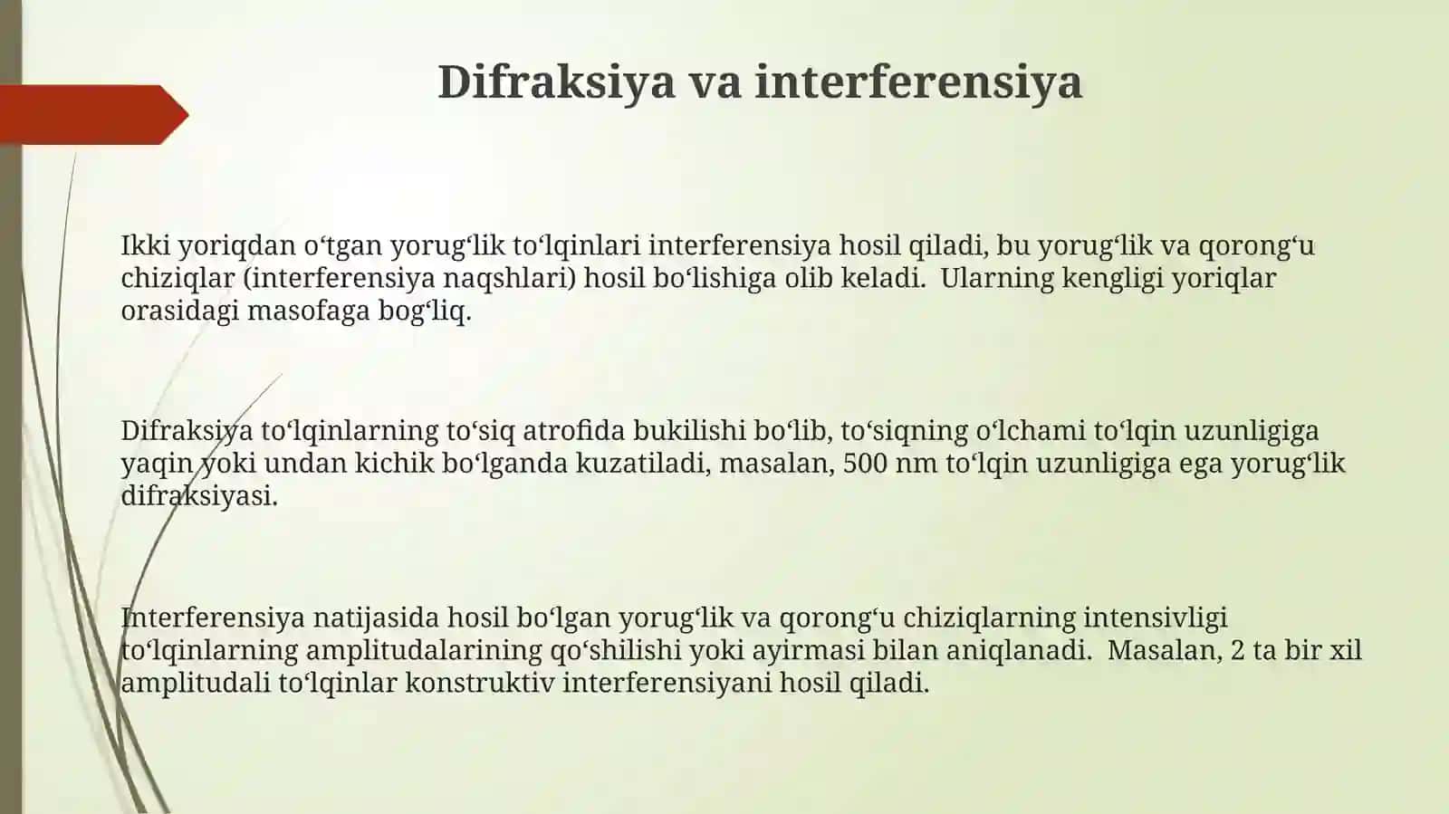 Yorug'lik hodisalari 3