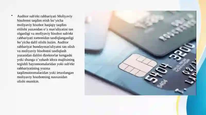 Boshqa auditor ishi natijalaridanfoydalanish 3