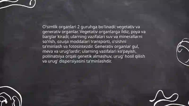 O'simliklar morfologiyasi 3