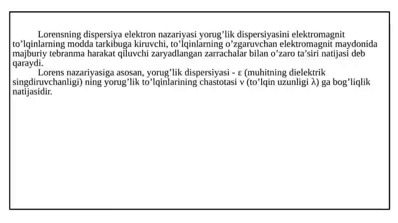 Yorug‘likning dispersiyasi va qutblanishi 3