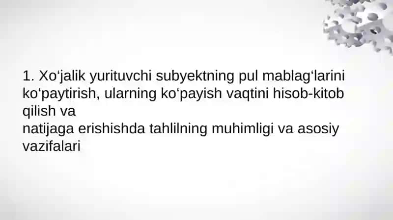 Pul oqimlari tahlili(taqdimot) 3