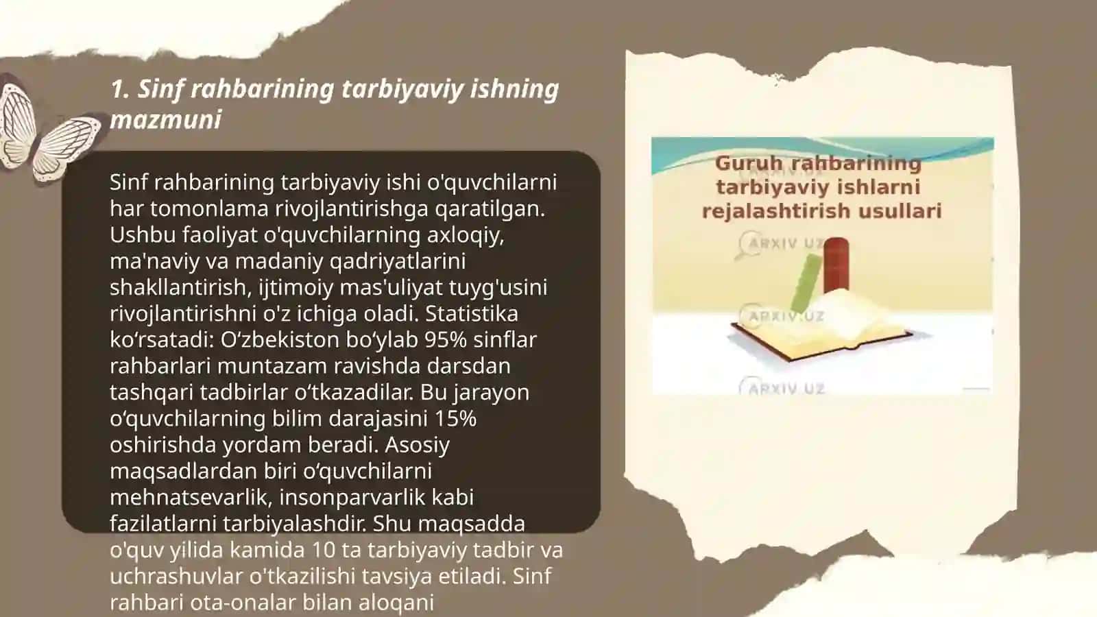 Sinf rahbarining tarbiyaviy ishi 3