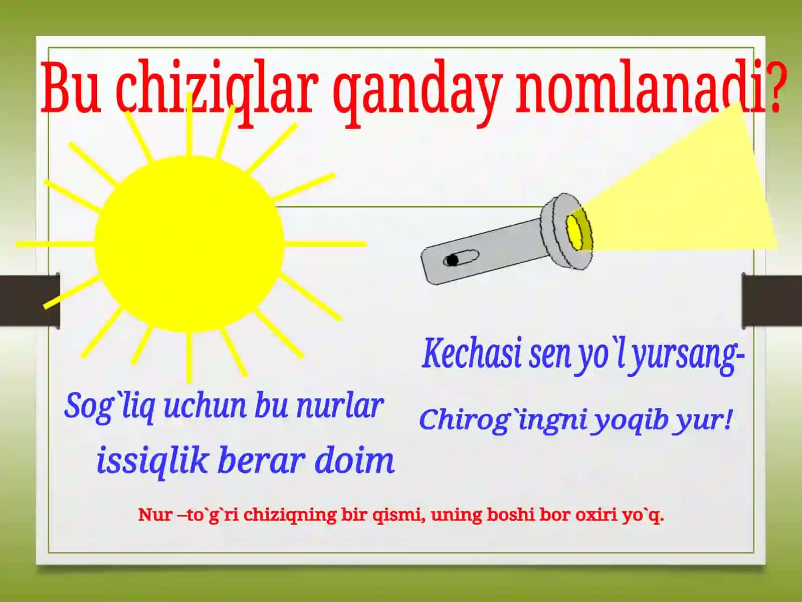 Burchaklar va ularning turlari.Figuralarni farklay olish,kismlarga bulish,kismlarlan figuralar xosil kilish 3