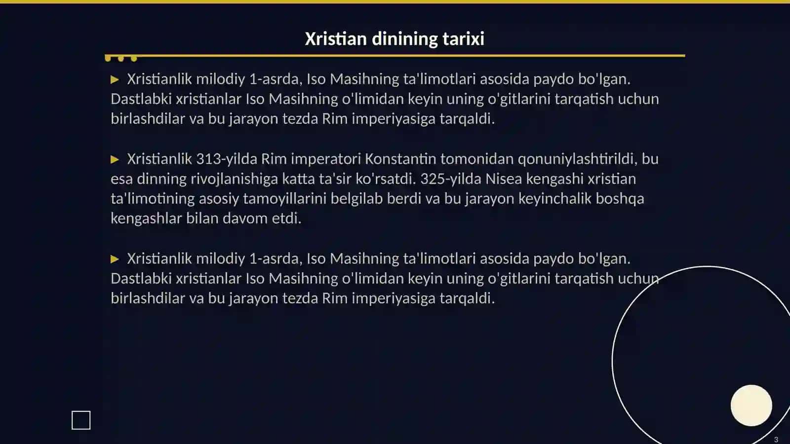 Xristian diniga 3