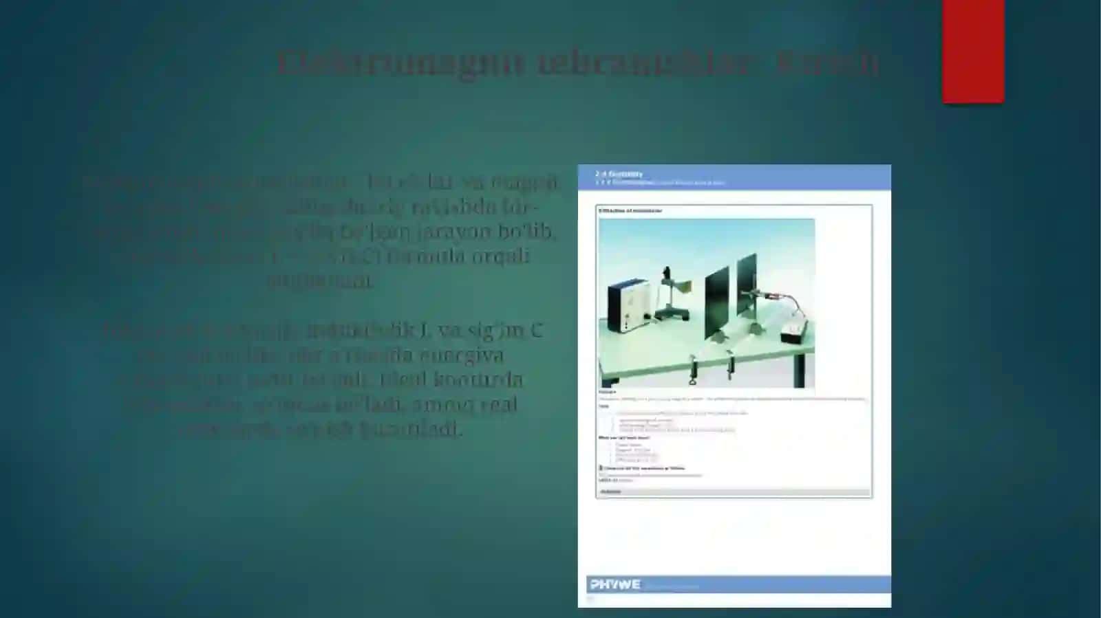 Elektromagnit tebranishlar va to'lqinlar 3