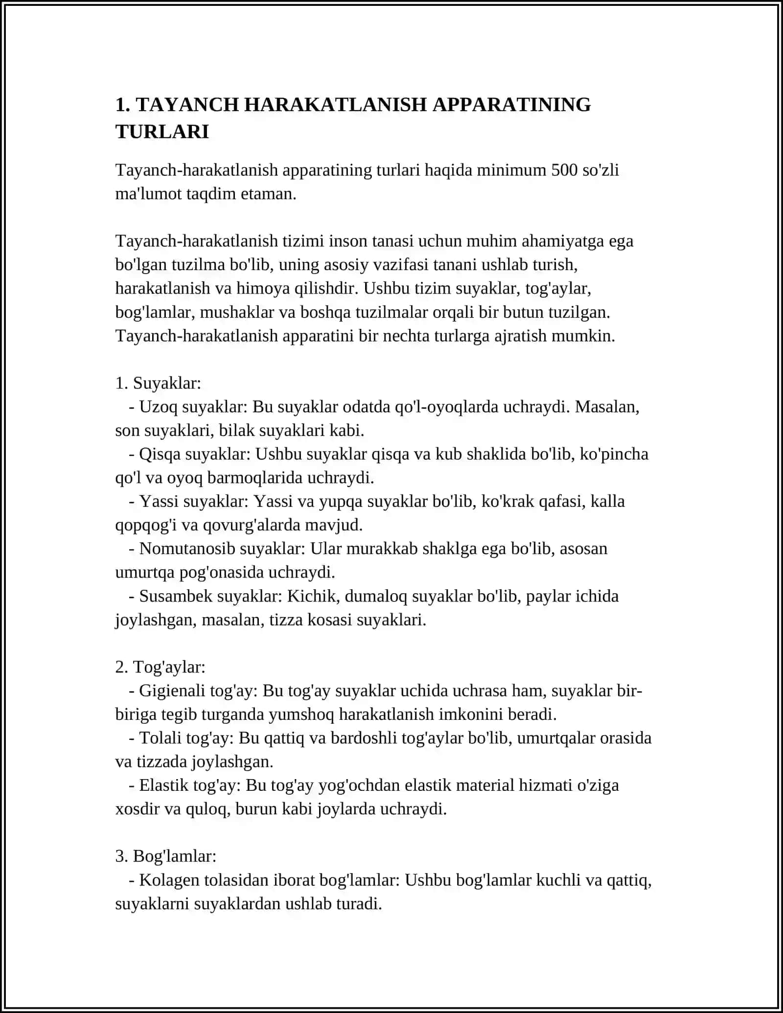 TAYANCH HARAKATLANISH APPARATINING SHIKASTLANISHLARI 3