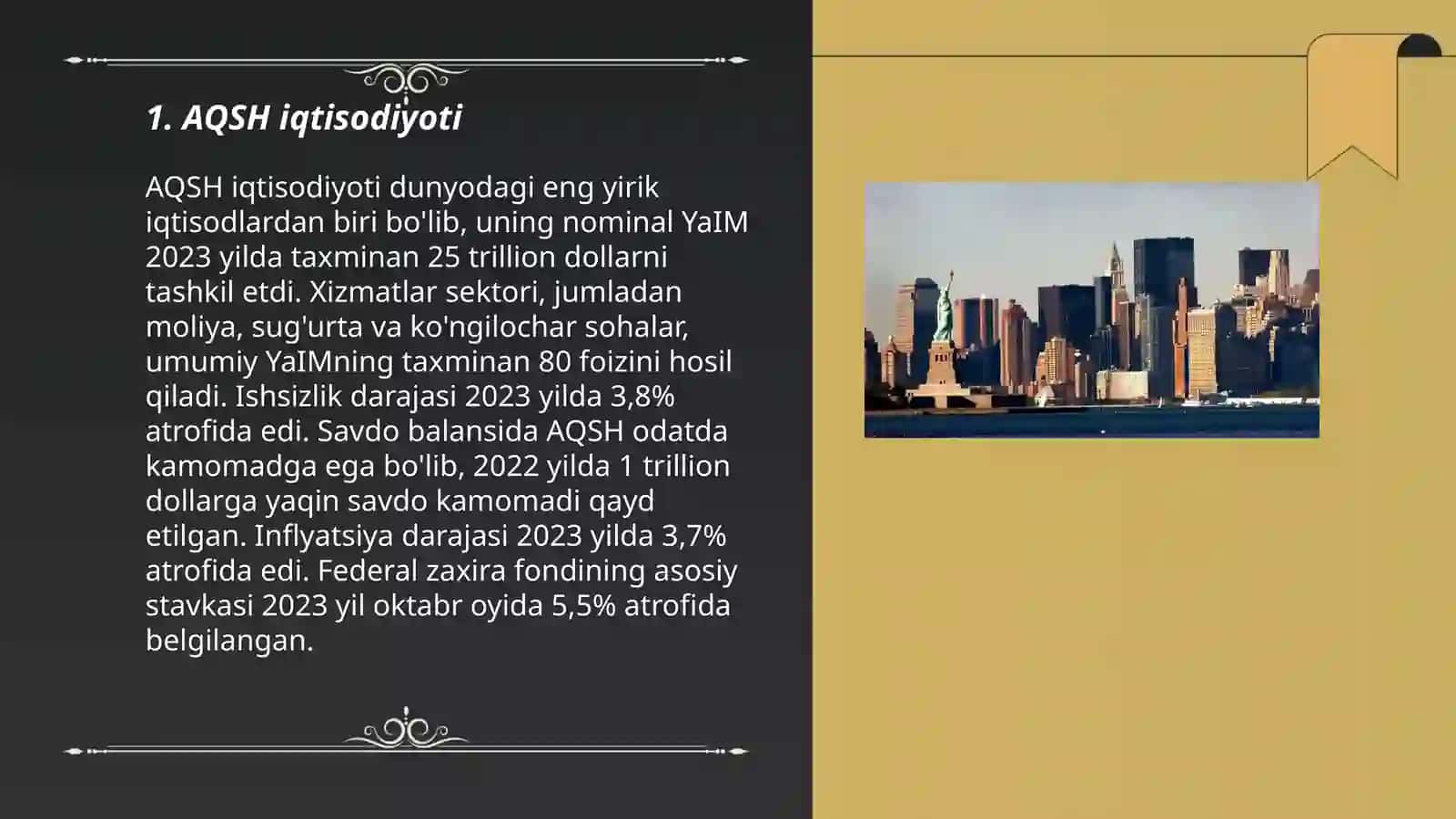 AQSH iqtisodiyoti 3