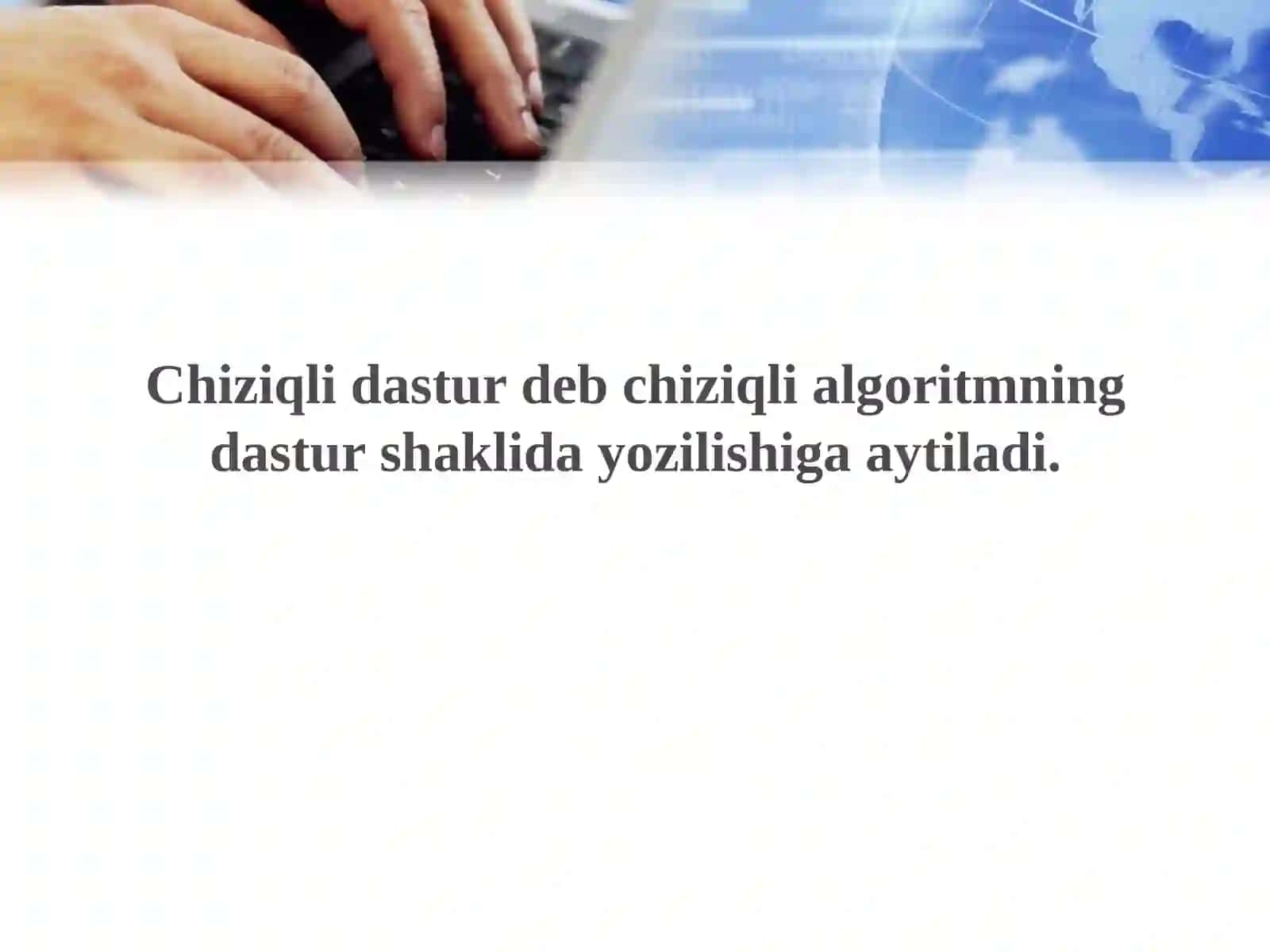Chiziqli dasturlar tuzish 3