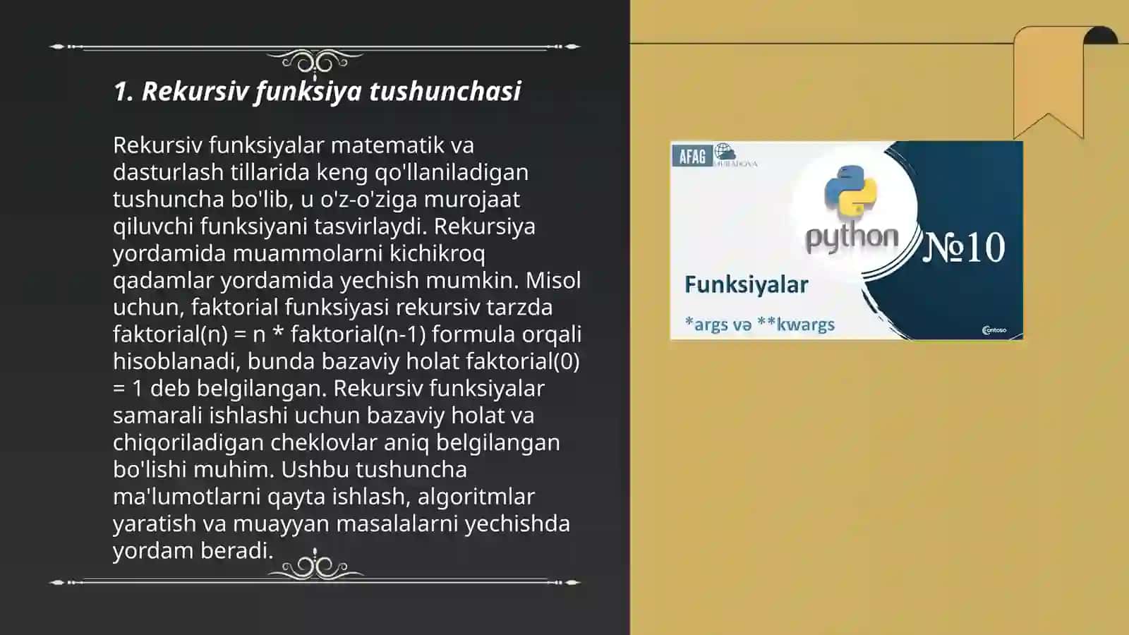 Rekursiv Funksiyalar Tushunchasi 3