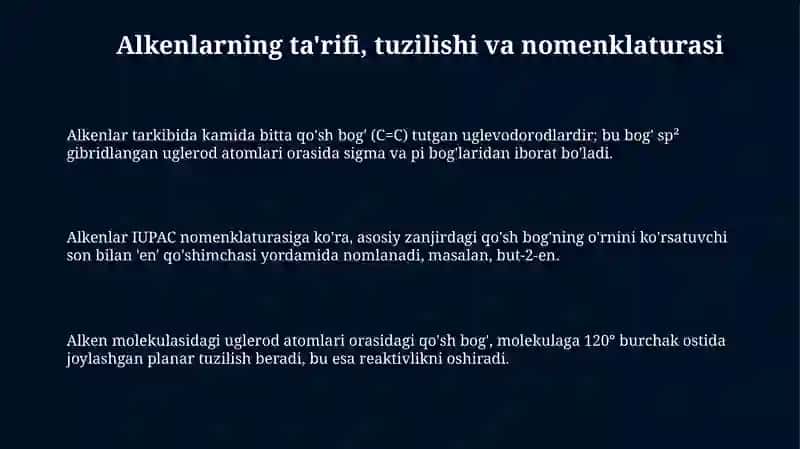 Alkenlar va ularni xalq xojaligida qolanilishi 3