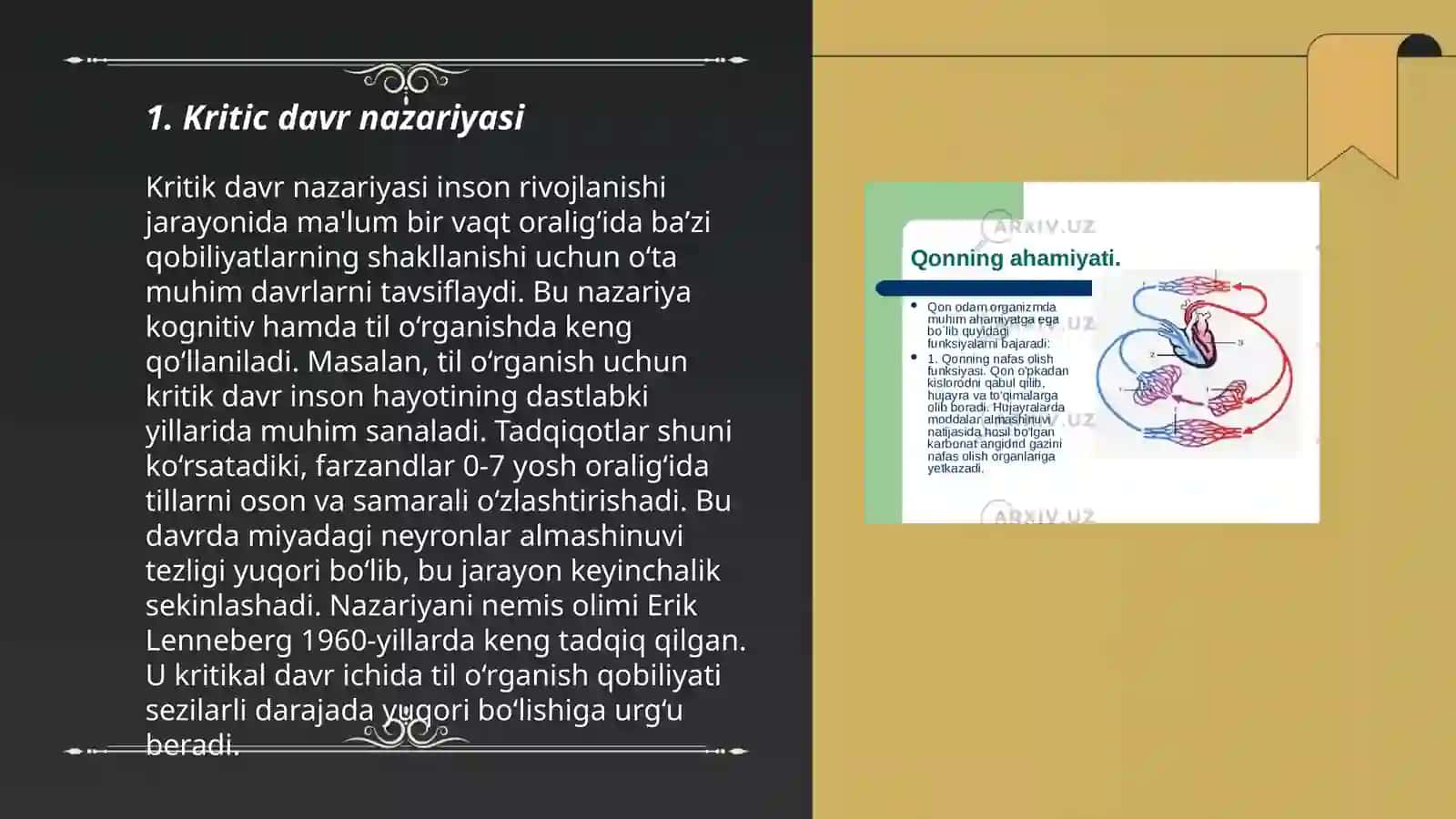 Rivojlanishdagi kritik davrlar 3