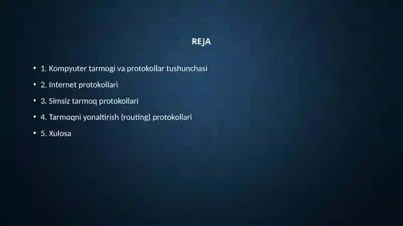 Kompyuter tarmoq protokollari 3