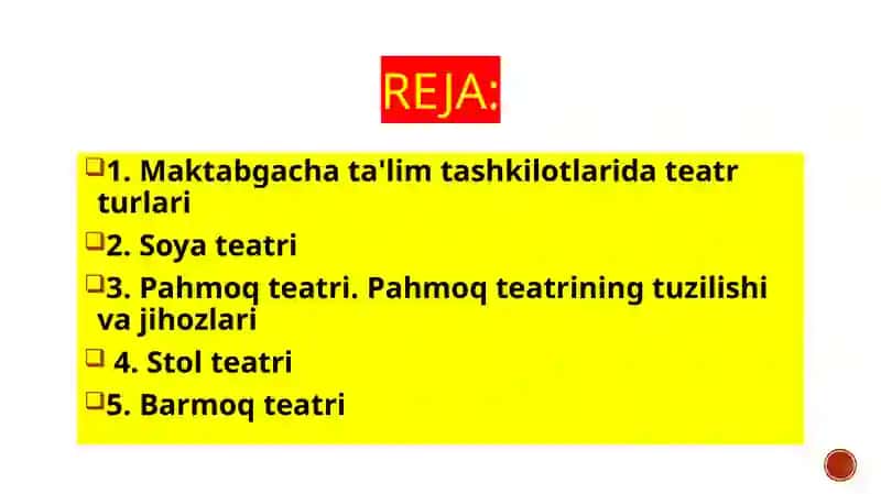 Maktabgacha ta'lim tashkilotlarida teatr turlari 3