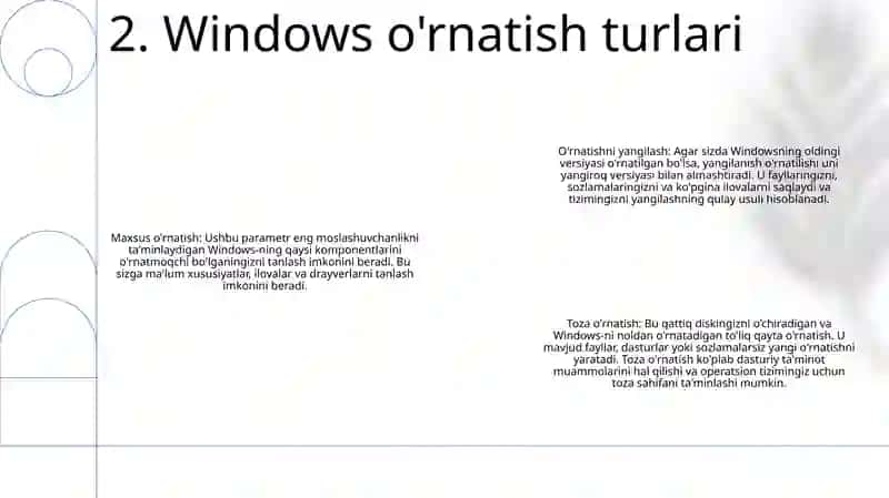 Windows Operatsion Tizimini Kompyuterga O‘Rnatish 3