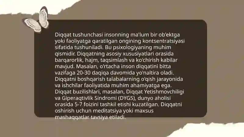 Diqqat haqida tushuncha 3