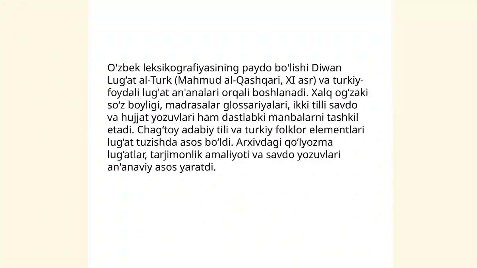 O'zbek leksikografiyasining tarixiy ildizlari 3
