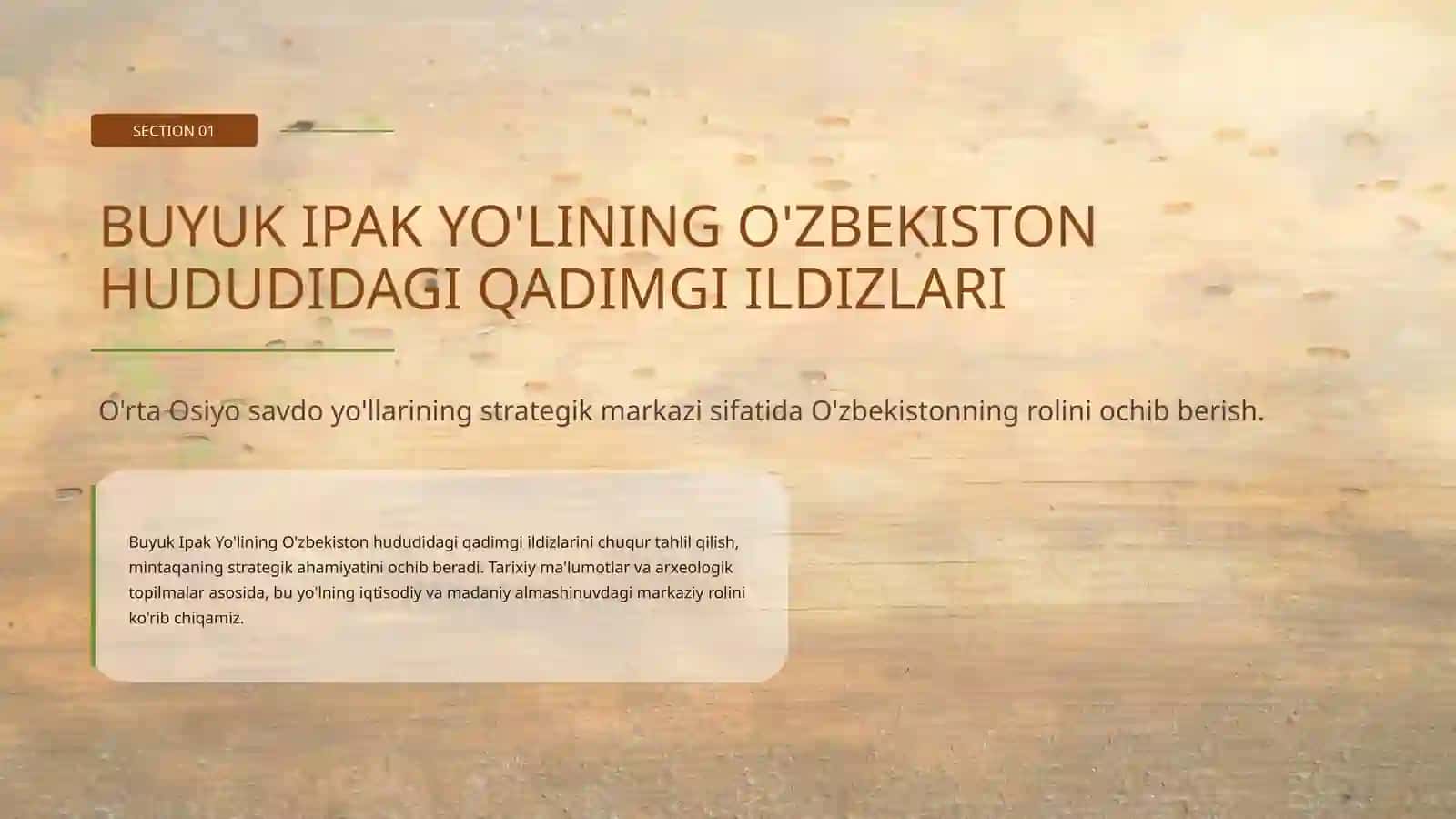 BUYUK IPAK YO'LI VA O'ZBEKISTON SIVILIZATSIYASINING RIVOJLANISHI 3