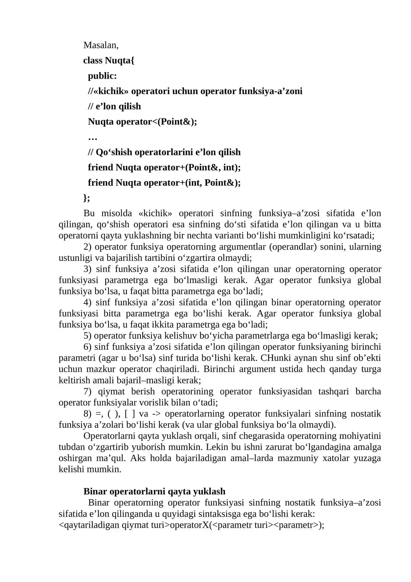 OPERATORLARNI QAYTA YUKLASH 3