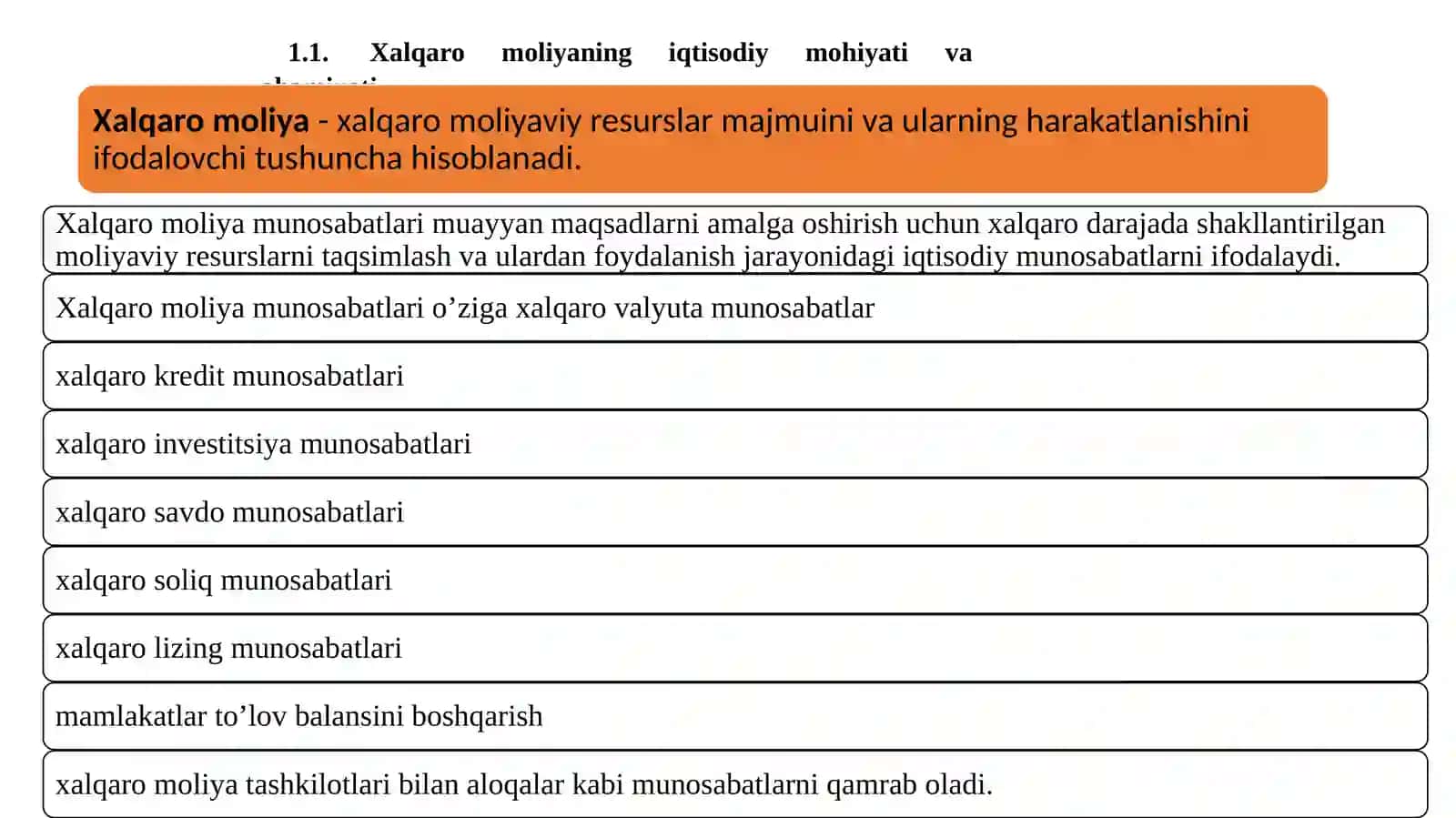 Xalqaro moliya munosabatlari 3