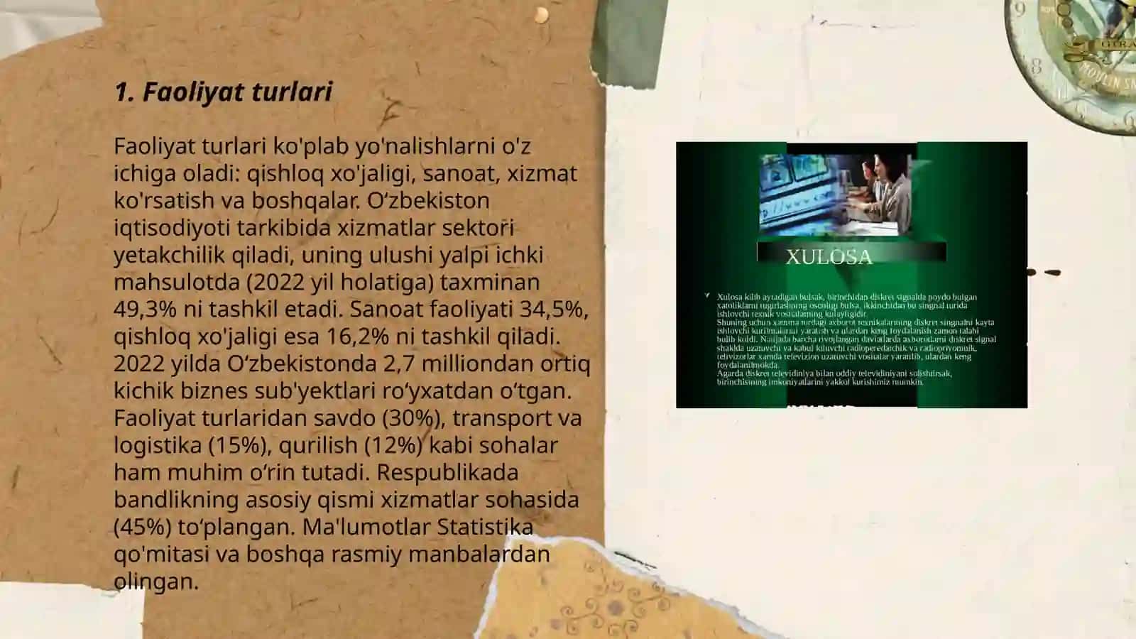Faoliyat turlari 3