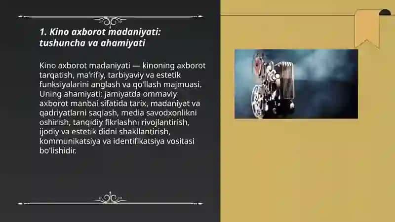 Kino Axorot Madaniyatining Muhim Manbai Sifatida 3