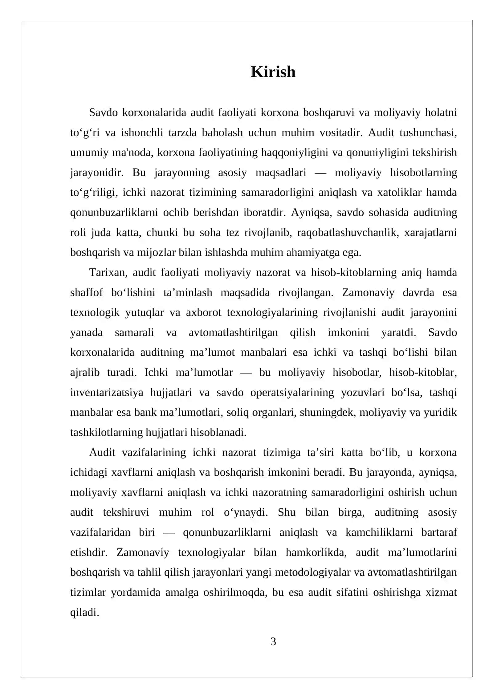 Auditning ma’lumot manbalari va vazifalari 3