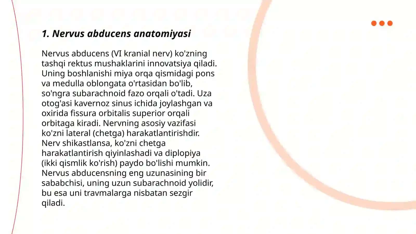 Nervus abducens anatomiyasi 3