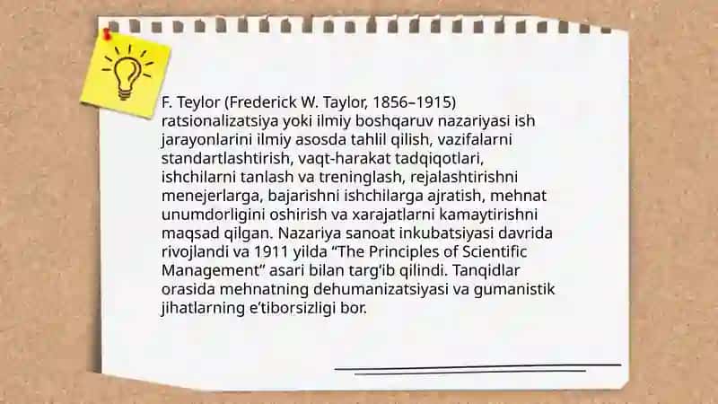 Tashkilot nazariyasi 3